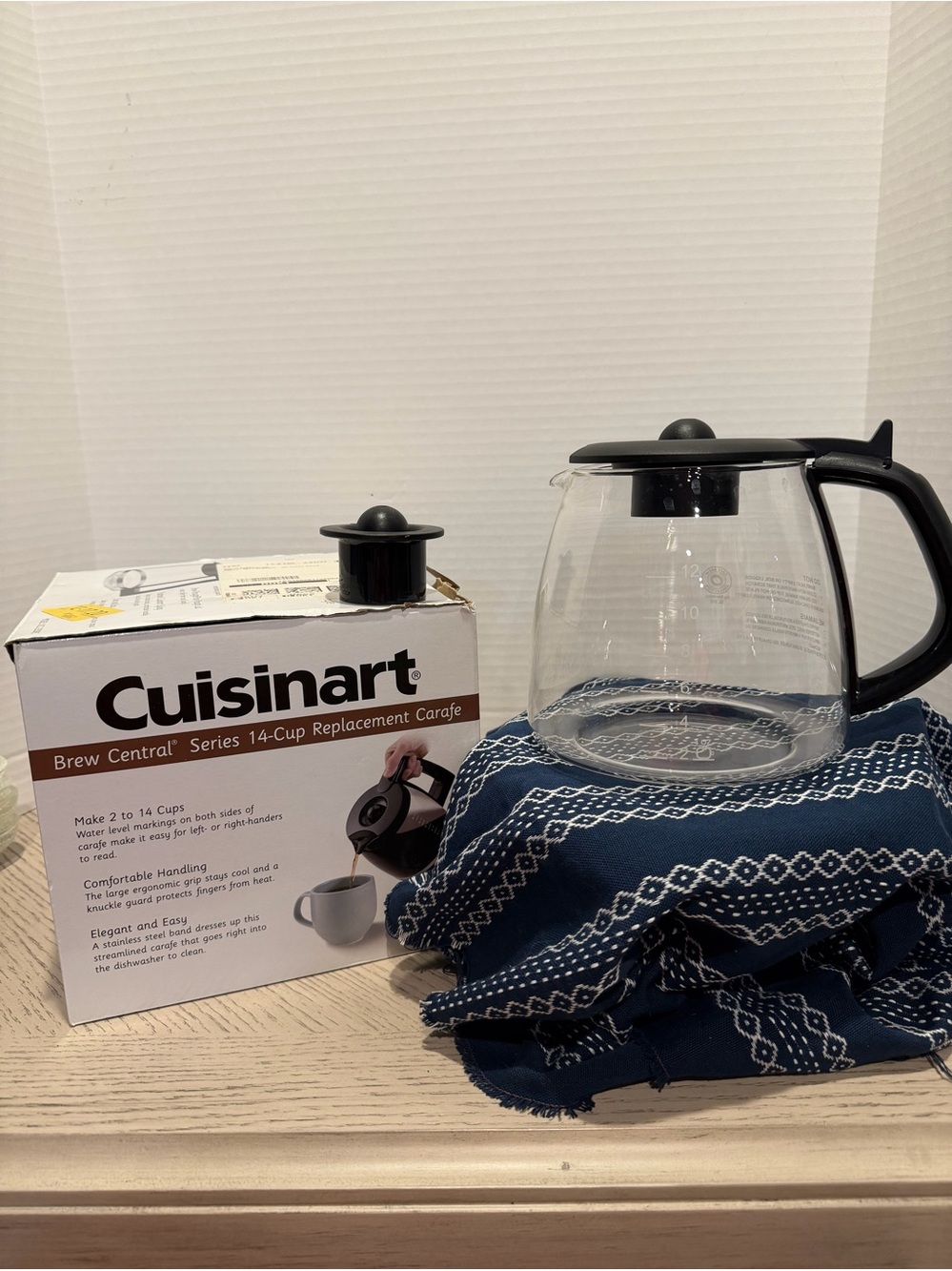CUISINART Brew Central Series 14-Cup Replacement Coffee Carafe w/Box